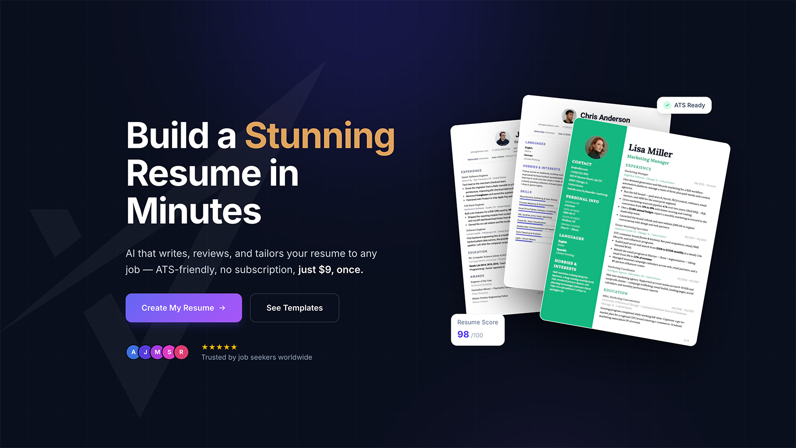 Vitao — the AI résumé builder